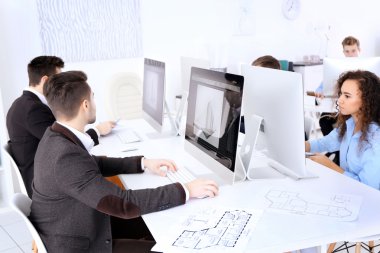 Modern ve şık mühendisleri ofis