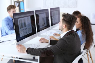 Modern ve şık mühendisleri ofis