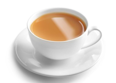 Porselen fincan sütlü çay