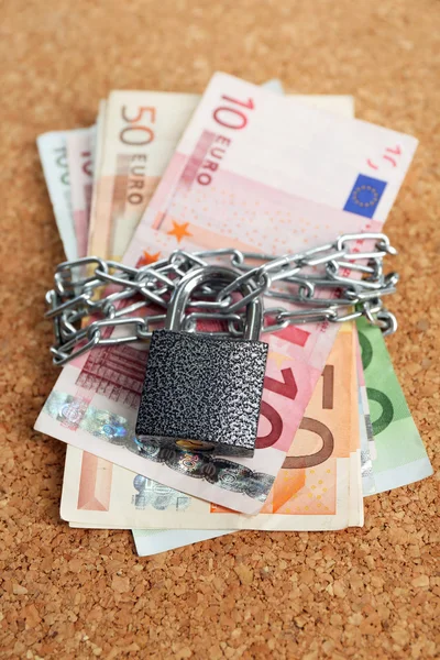 Euro banknot Lock — Stok fotoğraf