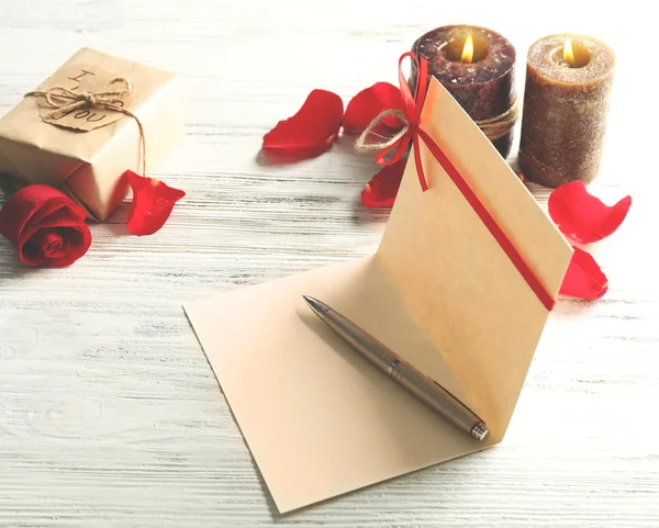 Tarjeta de regalo para San Valentín — Foto de Stock