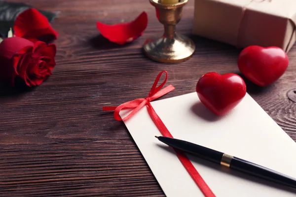 Sevgililer günü için hediye kartı — Stok fotoğraf