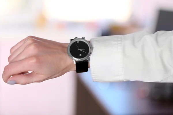 Modern watch on hand — Stock Photo, Image