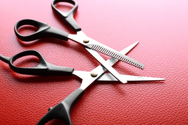 Professional metal scissors — Stock Photo, Image