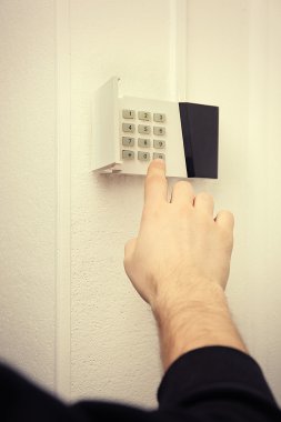 Güvenlik alarmı tuş takımı 