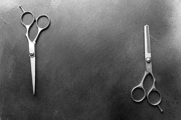 Professional metal scissors — Stock Photo, Image