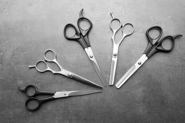 Professional metal scissors — Stock Photo, Image