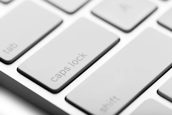 White keys of computer keyboard — Stock Photo, Image