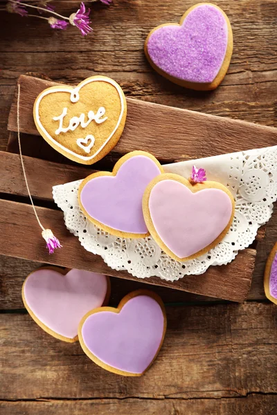 Assortment of love cookies