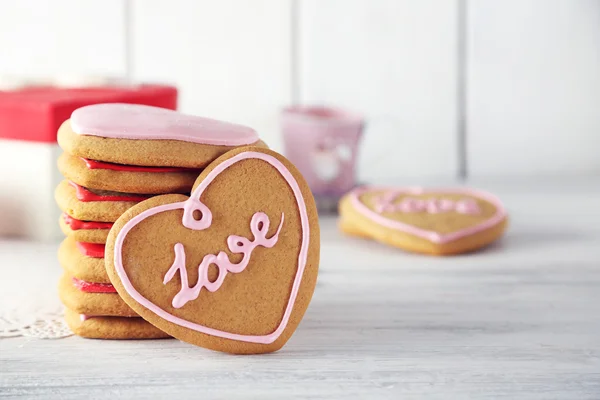 Biscuits coeur Saint Valentin — Photo