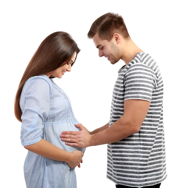 Pregnant woman with husband — Stock Photo, Image