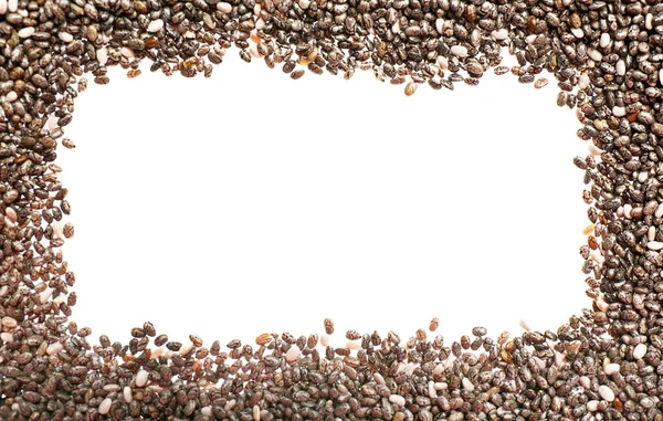 Chia seeds, on white — Stock Photo, Image