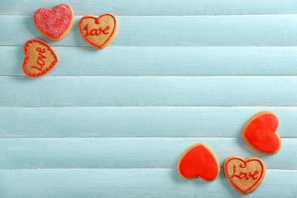Assortment of love cookies — Stock Photo, Image