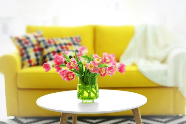 Fresh bouquet of tulips — Stock Photo, Image