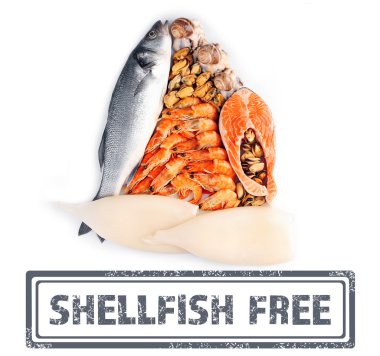 Seafood and shellfish free sign clipart