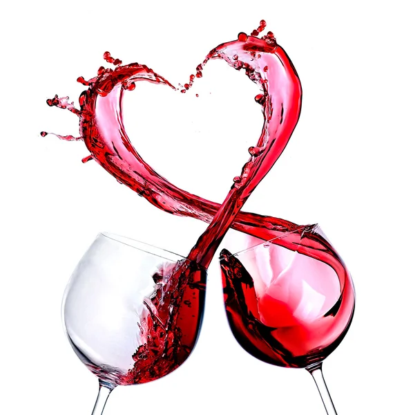 Glasses of red wine — Stock Photo, Image