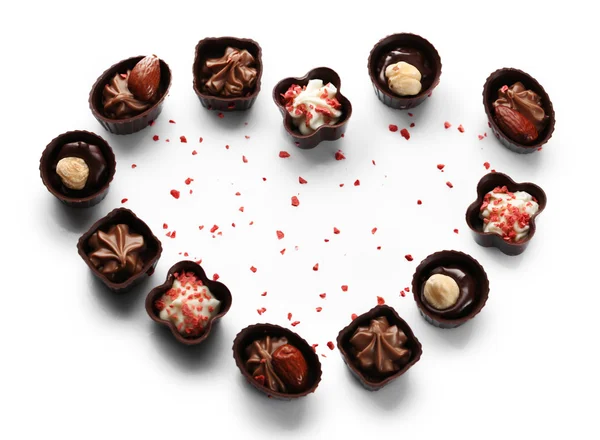 Caramelle al cioccolato assortite — Foto Stock