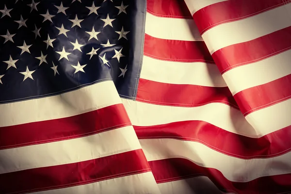 Waving American flag — Stock Photo, Image