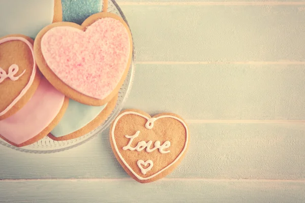 Sortimento de biscoitos de amor — Fotografia de Stock