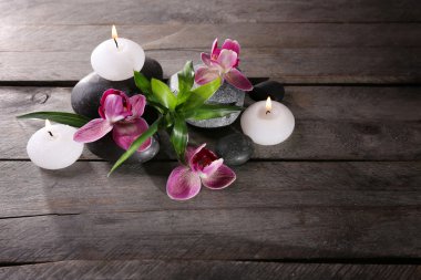 Spa güzel çiçekli natürmort 