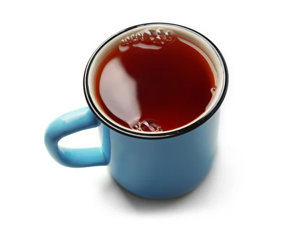 Taza de té, aislado en blanco — Foto de Stock