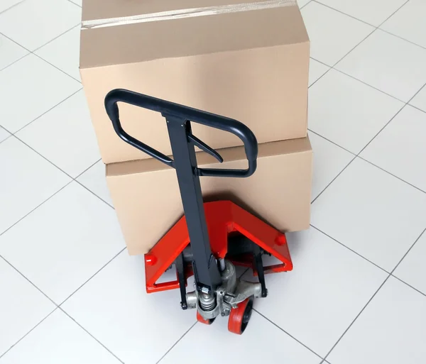 Manual pallet truck — Stock Photo, Image