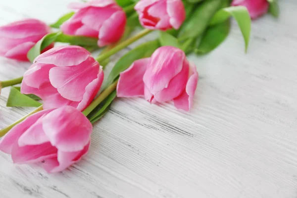 Fresh pink tulips — Stock Photo, Image