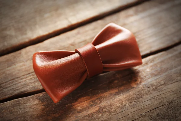 leather bow tie