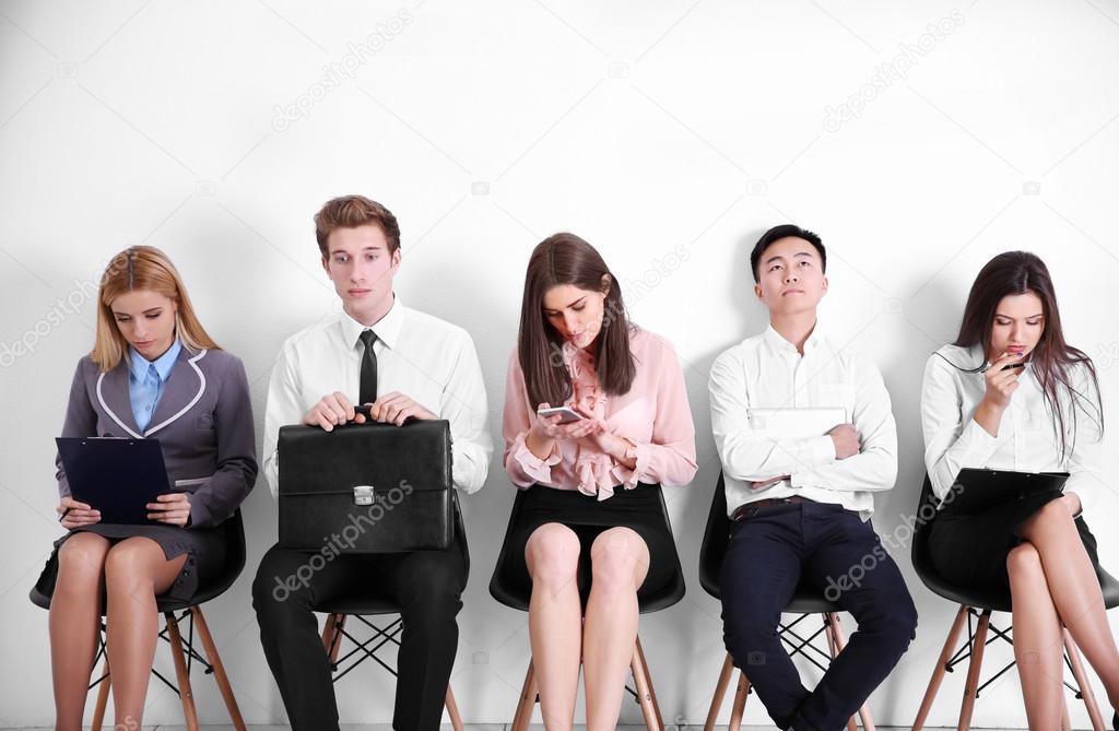 People sitting on chairs Stock Photo by ©belchonock 103412048
