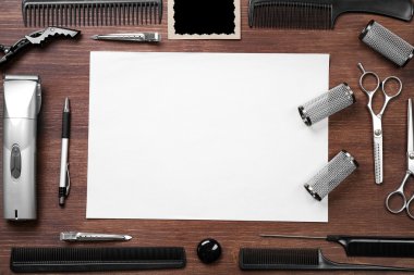 ekipman kümesiyle Kuaför