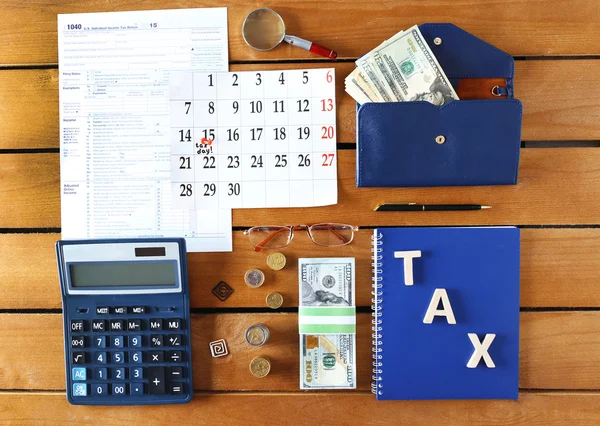 Individual income tax return — Stock Photo, Image