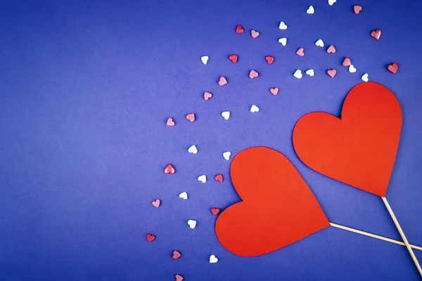 Red paper hearts — Stock Photo, Image