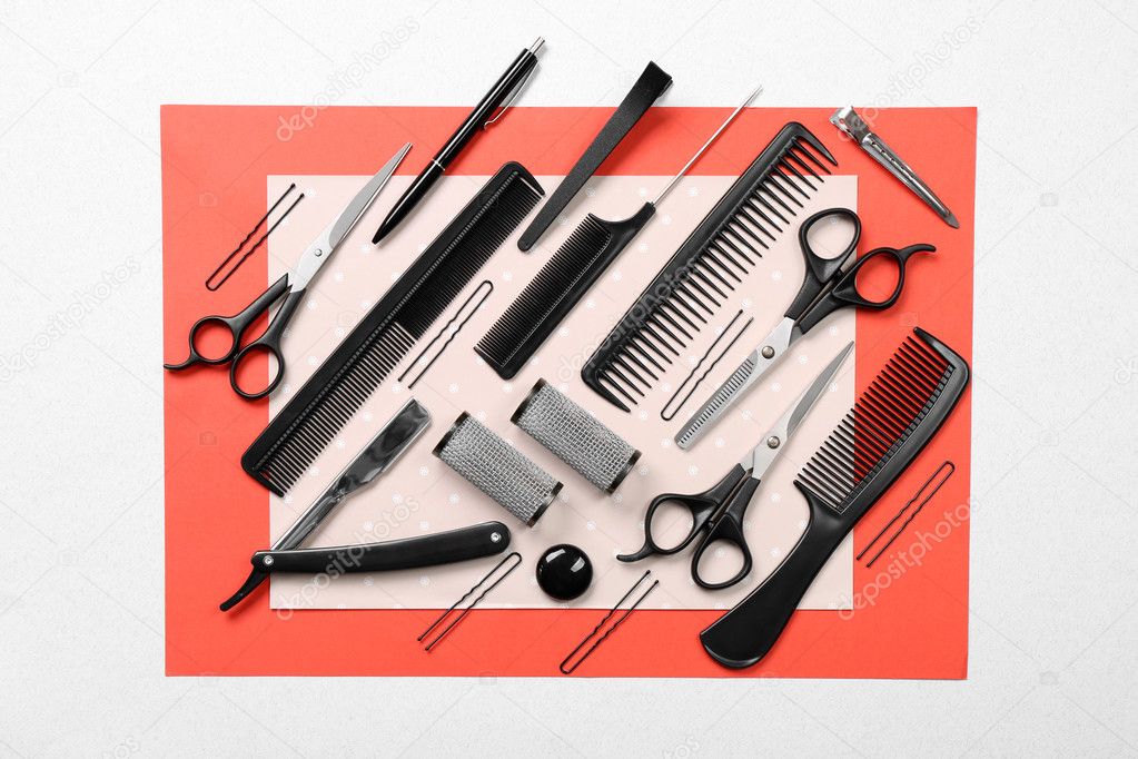 Barber set with tools 