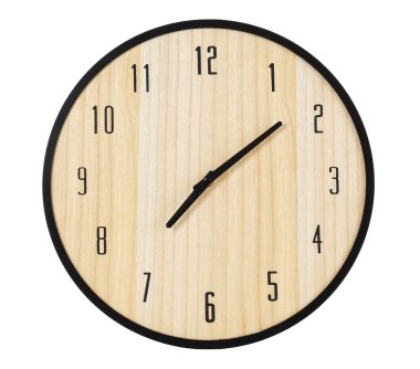 Yuvarlak ahşap duvar saati