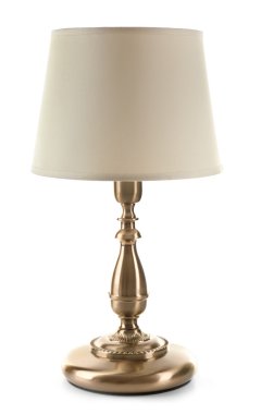 Table lamp isolated  clipart