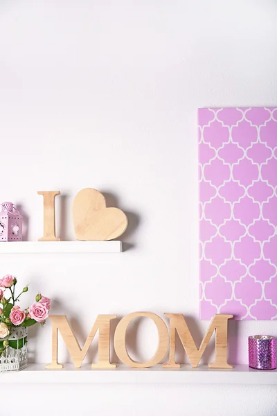 I love mom inscription — Stock Photo, Image