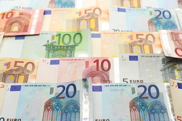 Contexte des billets en euros — Photo