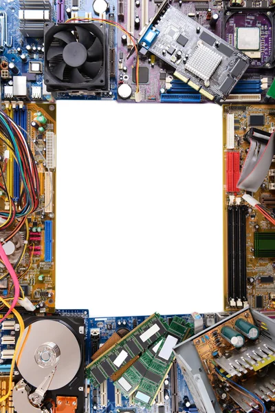 Computer moederborden close-up — Stockfoto