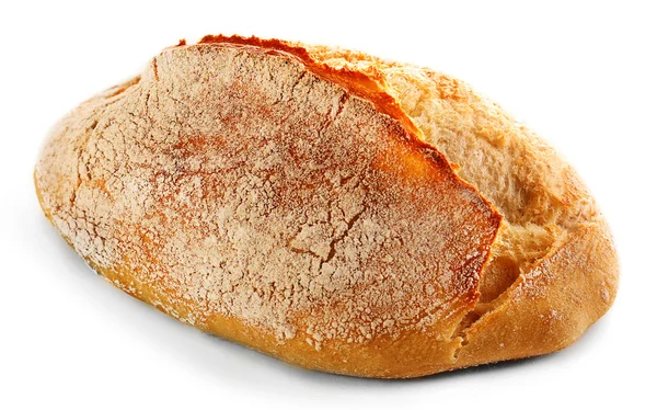 Pâine izolată pe alb — Fotografie, imagine de stoc