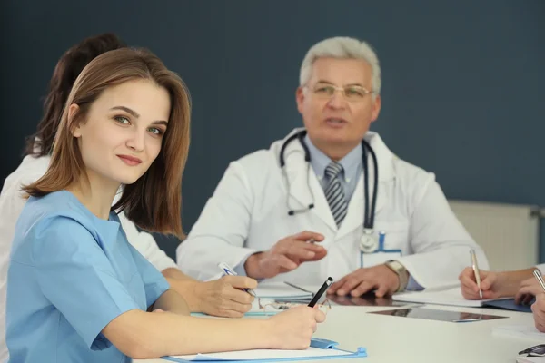 Reunião Médicos Exercício — Fotografia de Stock