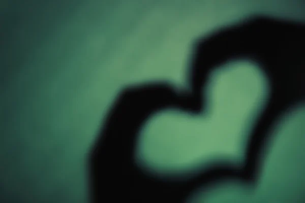 Coração em forma de mão — Fotografia de Stock