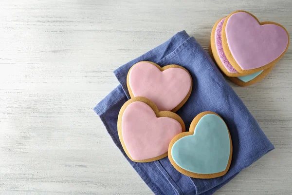 Valentine heart cookies — Stock Photo, Image