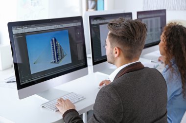 Modern ve şık mühendisleri ofis