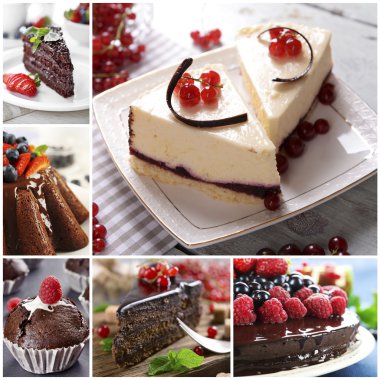 Çikolatalı kek. Lezzetli kolaj