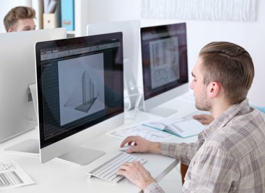 Modern ve şık mühendisleri ofis