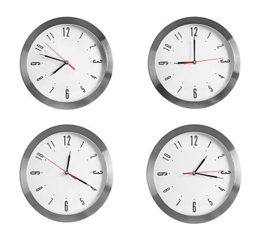 Kolaj yuvarlak duvar saatleri
