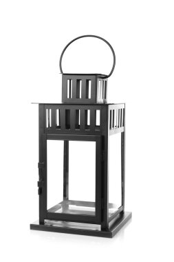 Siyah metal fener 