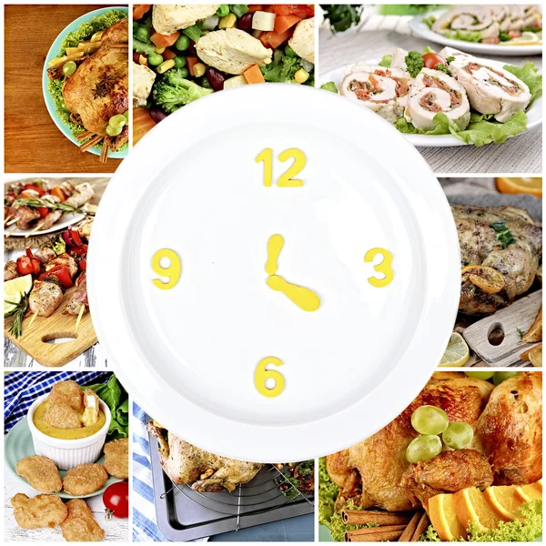 Healthy Food clock — Stock Photo, Image