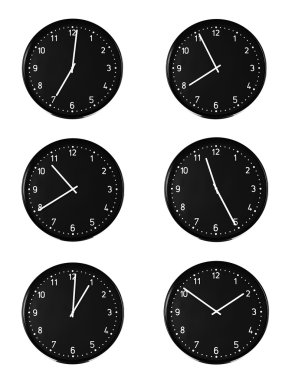 Kolaj yuvarlak duvar saatleri
