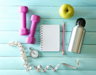 Atlet ekipman ile ayarlandı